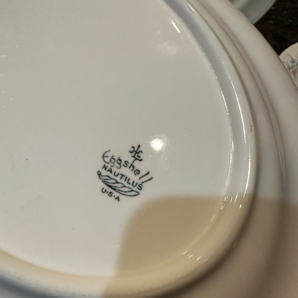 Eggshell Nautilus China by Homer Laughlin 18 items,vintage 1930’s, made in USA - Picture 10 of 12